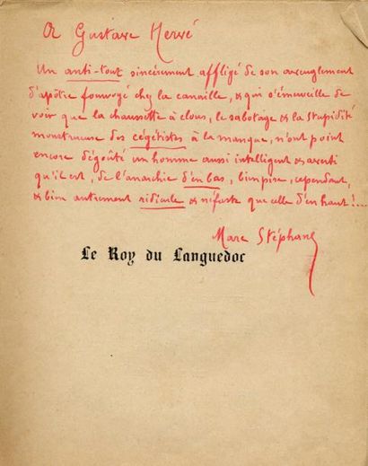 MARC STÉPHANE
Le Roy du Languedoc. Cabinet...