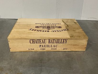 6 bottles Château BATAILLEY, Pauillac 2012,...