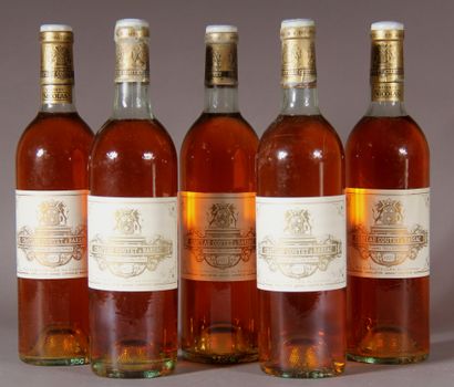 5 	bouteilles 	Château 	COUTET, 1° cru 	Barsac...