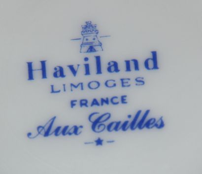 HAVILAND

Partie de service de table, theière...