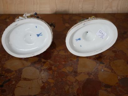 *MEISSEN	
Groupe en porcelaine polychrome...