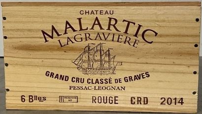 6 bouteilles Château LAMARTIC LAGRAVIERE,...