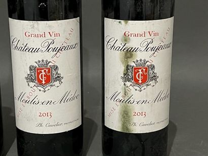 3	 bouteilles 	Château 	POUJEAUX, 	Moulis...