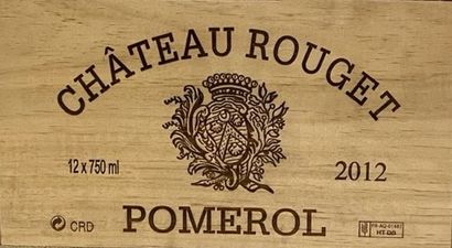 12 bouteilles Château ROUGET, Pomerol 2012,...