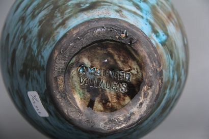 *A. MAUNIER Vallauris
Vase balustre à petit...
