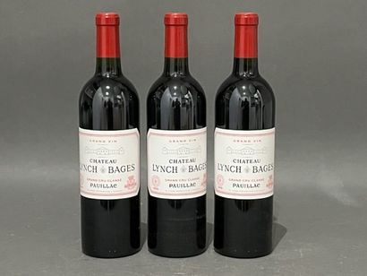 Three bottles Château LYNCH BAGES, Pauillac...