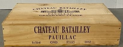 6 bouteilles Château BATAILLEY, Pauillac...