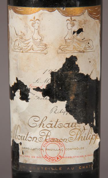 1	 bouteille 	Château 	MOUTON BARON PHILIPPE,...