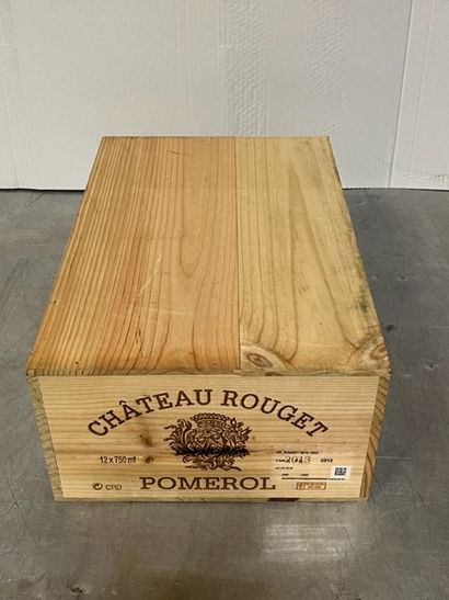 12 bouteilles Château ROUGET, Pomerol 2013,...