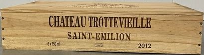 6 bouteilles Château TROTEVIELLE, Saint Emilion...