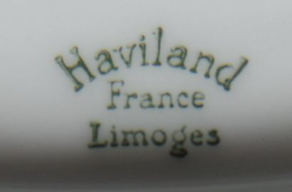 HAVILAND

Partie de service de table, theière...