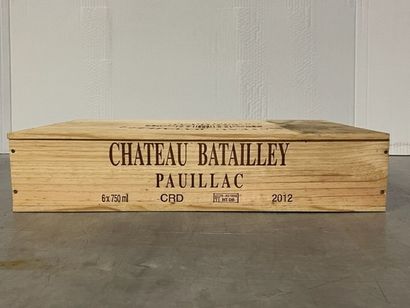 6 bottles Château BATAILLEY, Pauillac 2012,...