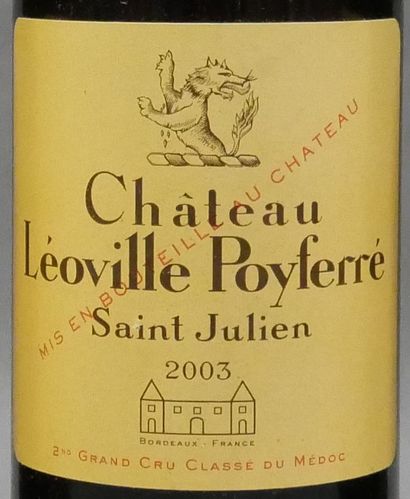 3 	bouteilles 	Château 	LEOVILLE POYFERRÉ,...
