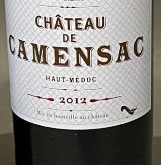 Six bottles Château de CAMENSAC, Haut Médoc...