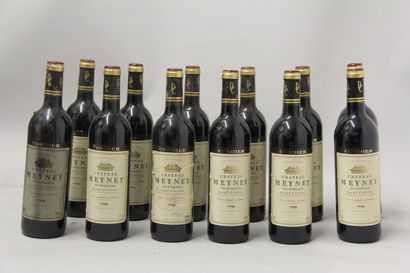 12 bouteilles Château MEYNEY, Saint-Estèphe...