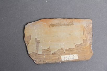 *Plaque de paésine
8,7 x 13,5 cm.