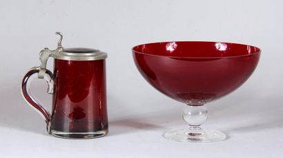 Lot :

- Coupe sur pied en verre

H : 18...