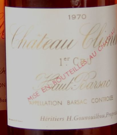 6 	bouteilles 	Château 	CLIMENS, 1° cru 	Barsac...