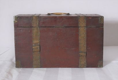 Accordéon en bois naturel et nacre, XIXème...