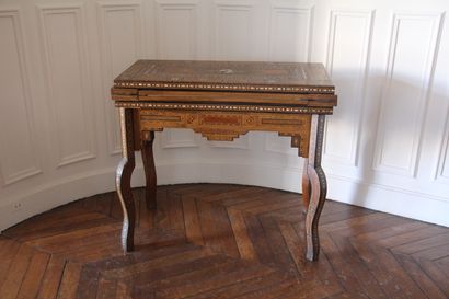 Table à jeux à plateau portefeuille en bois...