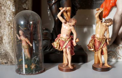 *Lot de sculptures en céramique, plâtres,...