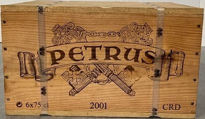 6 bouteilles PETRUS, Pomerol 2001, cb