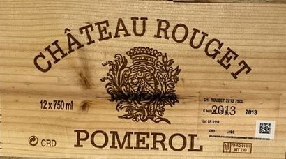 12 bouteilles Château ROUGET, Pomerol 2013,...