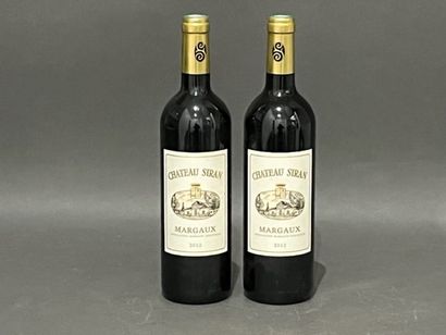 2 bottles Château SIRAN, Margaux 2012