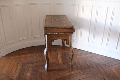 Table à jeux à plateau portefeuille en bois...