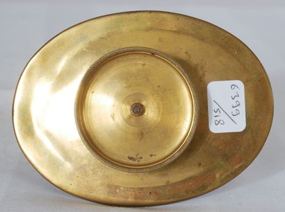 Porte-montre en bronze et bronze cloisonné...