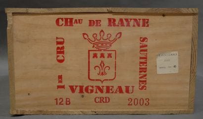 12 	bouteilles 	Château 	RAYNE-VIGNEAU, 1°...