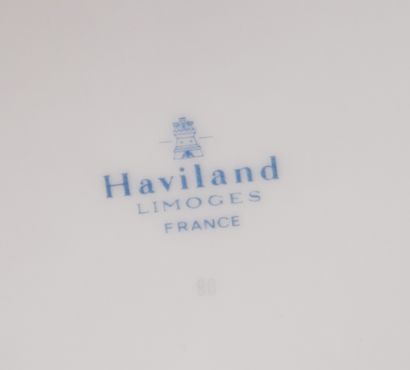 *HAVILAND
Paire de cache-pots carrés quadripodes...