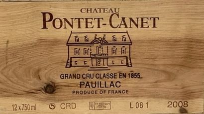 12 bottles Château PONTET-CANET, Pauillac...