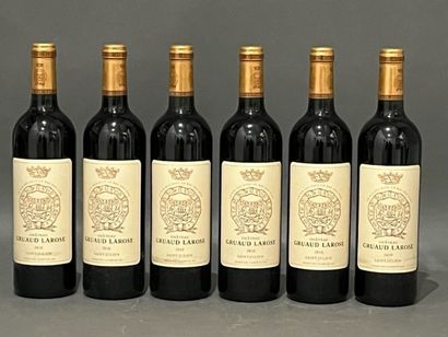 Six bottles Château GRUAUD LAROZE, Saint...