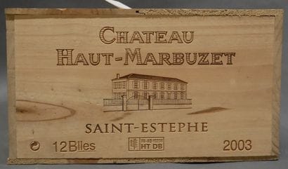 12 	bouteilles 	Château 	HAUT MARBUZET, Saint-Estèphe...