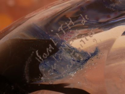 *Jean Paul van LITH (1940-)
Vase en verre...