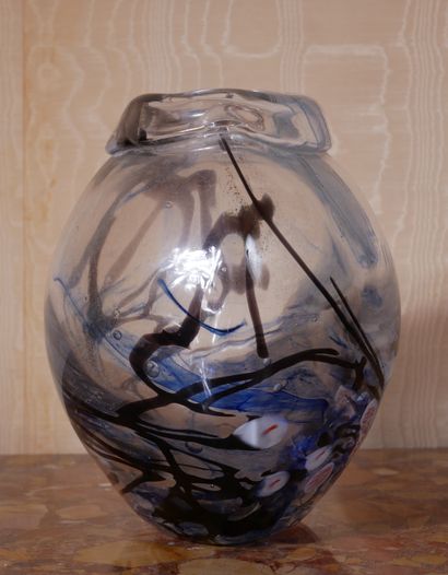 *Jean Paul van LITH (1940-)
Vase en verre...