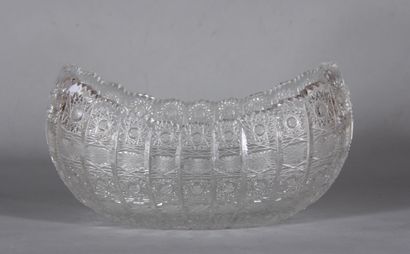 Jardinière ovale en cristal taillé

H : 14...