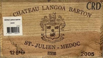 12 bottles Château LANGOA BARTON, Saint Julien...