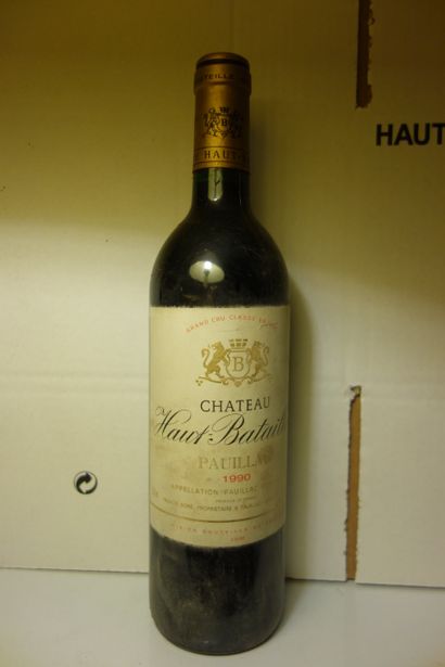 11 bouteilles château HAUT BATAILLEY 1990...
