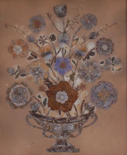 *Ecole du XIXème s.
Vase de fleurs
Tableau...