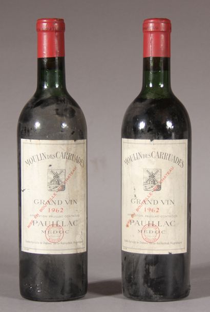 2	 bouteilles 	MOULIN DES CARRUADES, 		Pauillac...