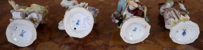*MEISSEN	
Quatre statuettes en porcelaine...