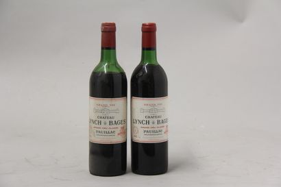 2 bouteilles Château LYNCH-BAGES, 5° cru...