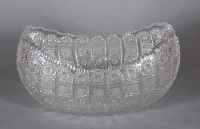 Jardinière ovale en cristal taillé

H : 14...