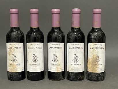 5 half-bottles CHEVALIER DE LASCOMBES, Margaux...