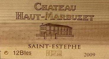 12 bottles Château HAUT MARBUZET, Saint Estèphe...