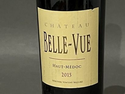4 	bouteilles 	Château 	BELLE-VUE, 	Haut-Médoc...