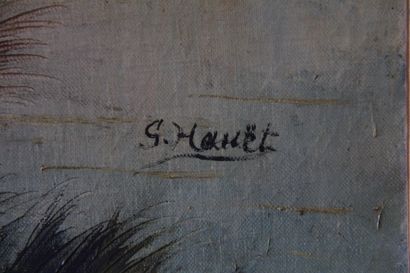 Ecole moderne
La chasse au canard
Huile sur...