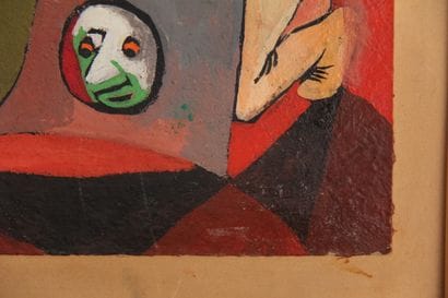 Mara RUCKI (1920-) attribuée à
Masacarade
Huile...